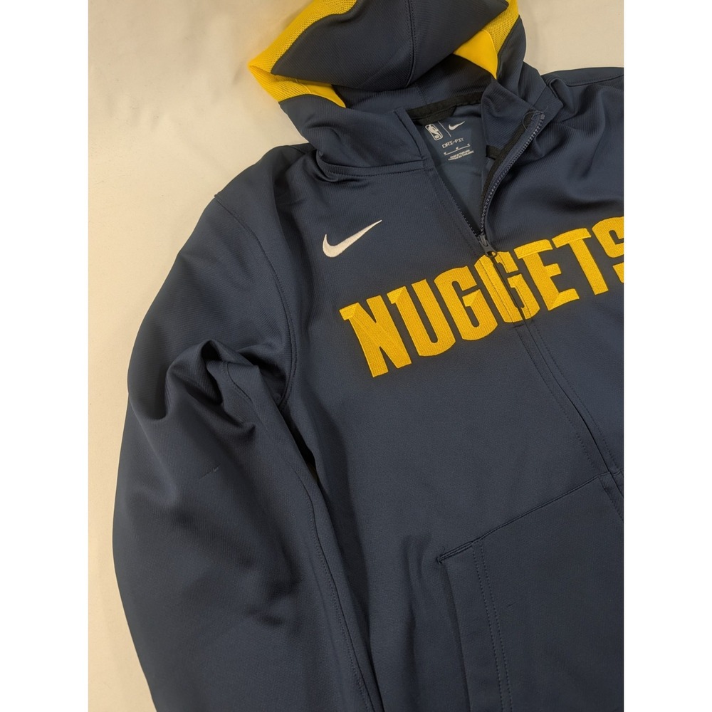 Nike On Court Warmup Full Zip Basketball Jacket‎ Embroidered M Denver Nuggets